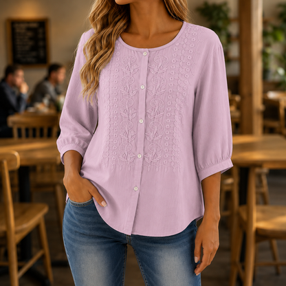 1 + 1 gratis Amelie™ | Elegante Blusa Ricamata