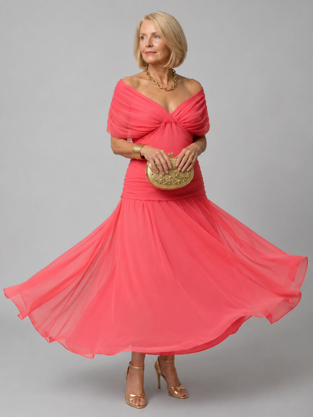 Evelina™ | Elegante Abito Maxi Camuffante per Gravidanza