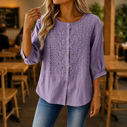1 + 1 gratis Amelie™ | Elegante Blusa Ricamata