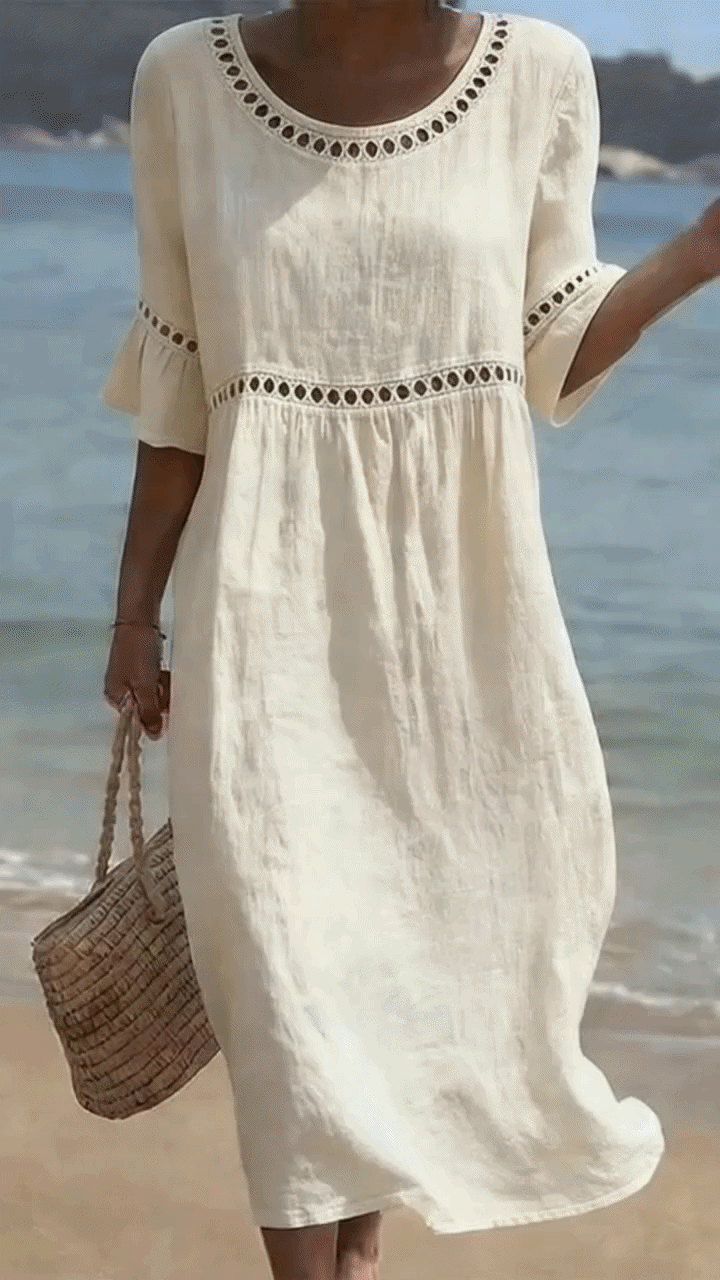 Amara™ | Elegante Abito Midi Camuffa Pancia