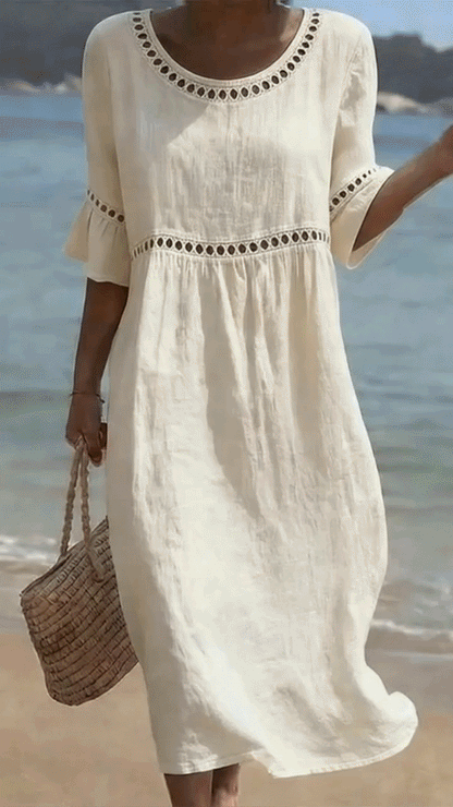 Amara™ | Elegante Abito Midi Camuffa Pancia