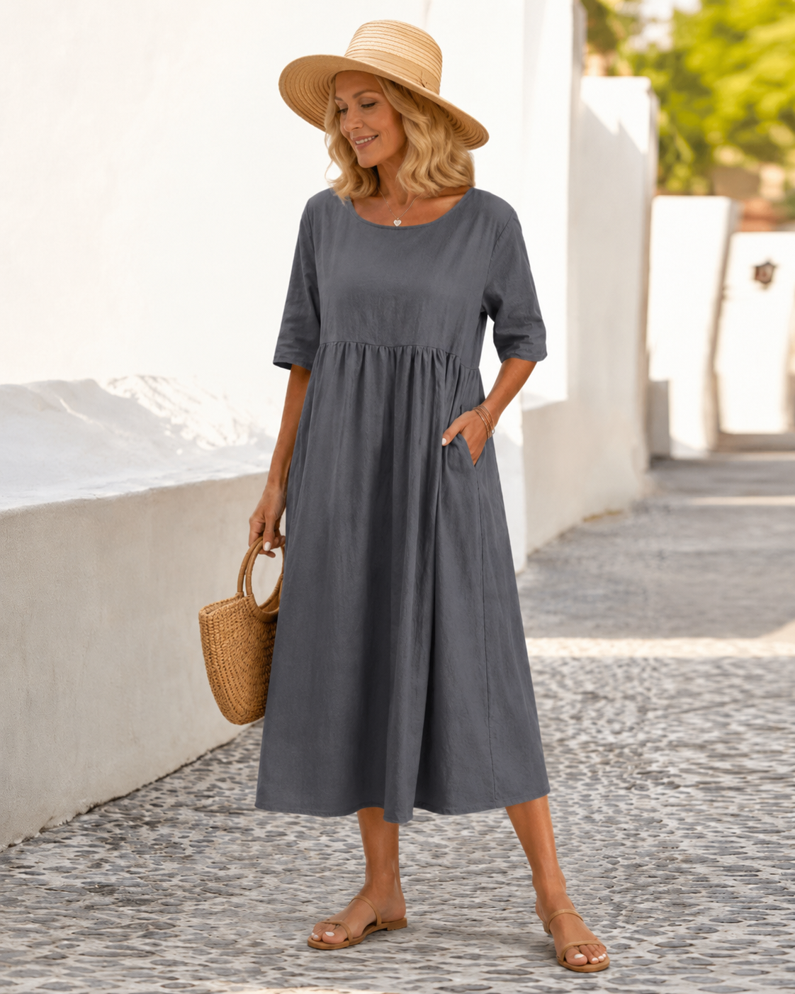Lina™ | Abito Comodo Camuffa Pancia