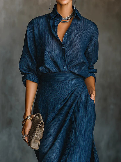 Nayla™ | Outfit maxi plissettato elegante