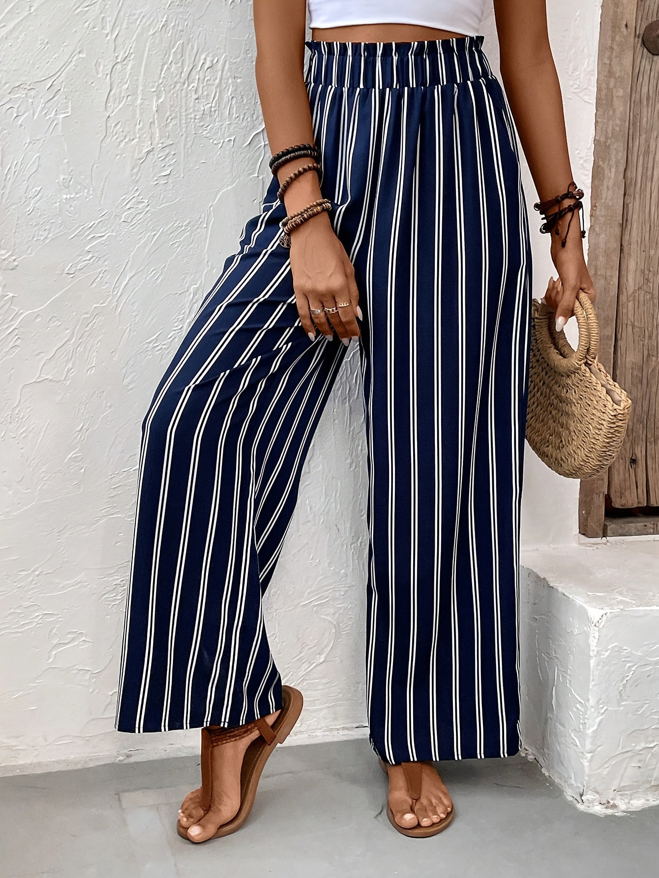Lena™ | Pantaloni Strutturati e Stilosamente Striati
