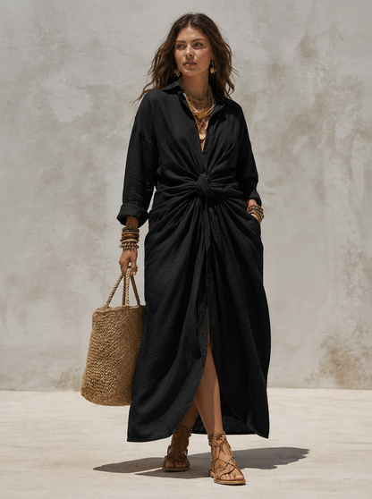 Isabelle™ | Abito Camuffante per Pancia con Nodo