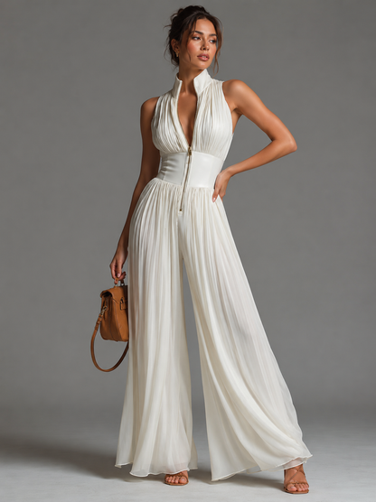 Nicole™ | Elegante Tuta Chiffon con Fiori