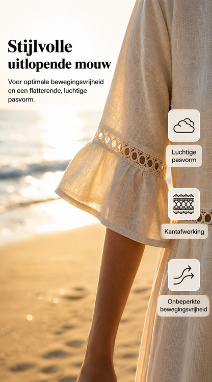 Amara™ | Elegante Abito Midi Camuffa Pancia