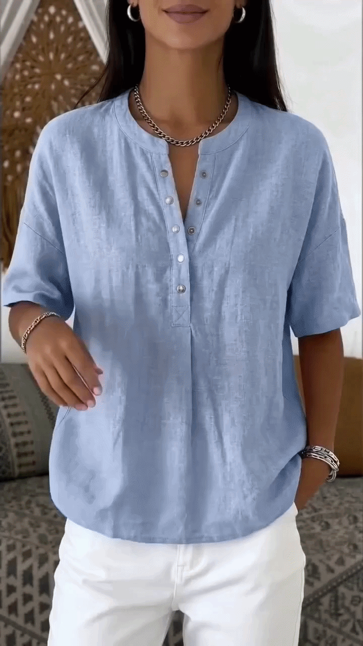 Mies™ | Blusa Estiva in Lino Leggero 1+1 GRATIS