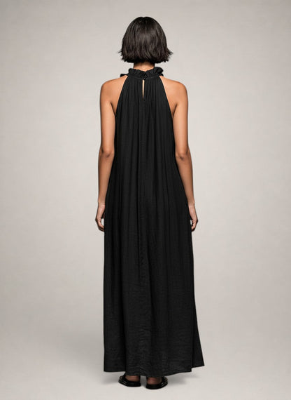 Isolde™ | Abito Maxi Con Ruches Che Copre La Pancia