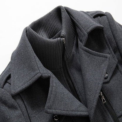 Bruno™ | Elegante Giacca Invernale Con Zip e Bottoni