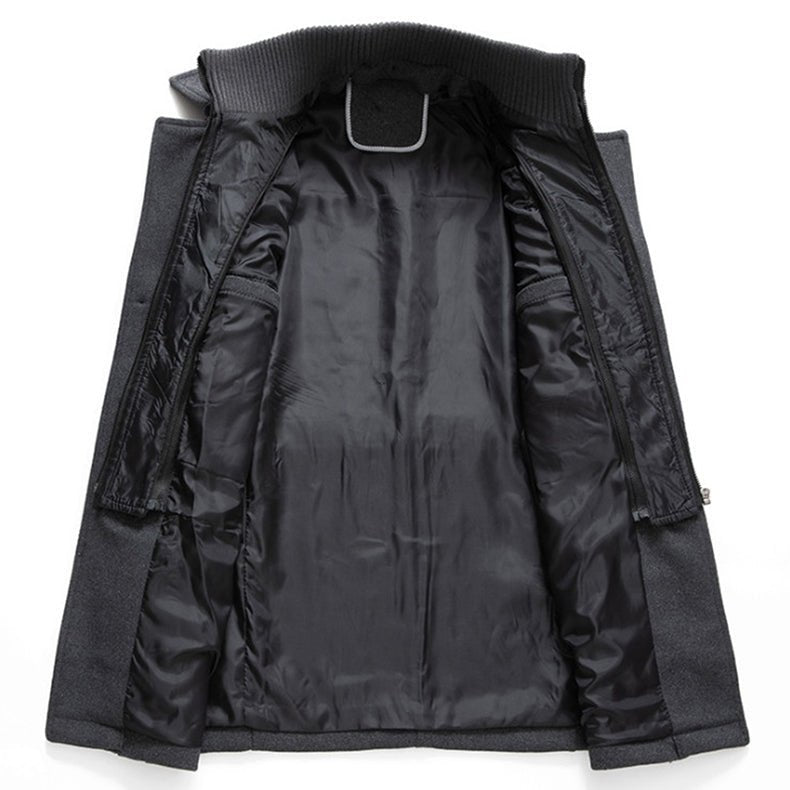 Bruno™ | Elegante Giacca Invernale Con Zip e Bottoni