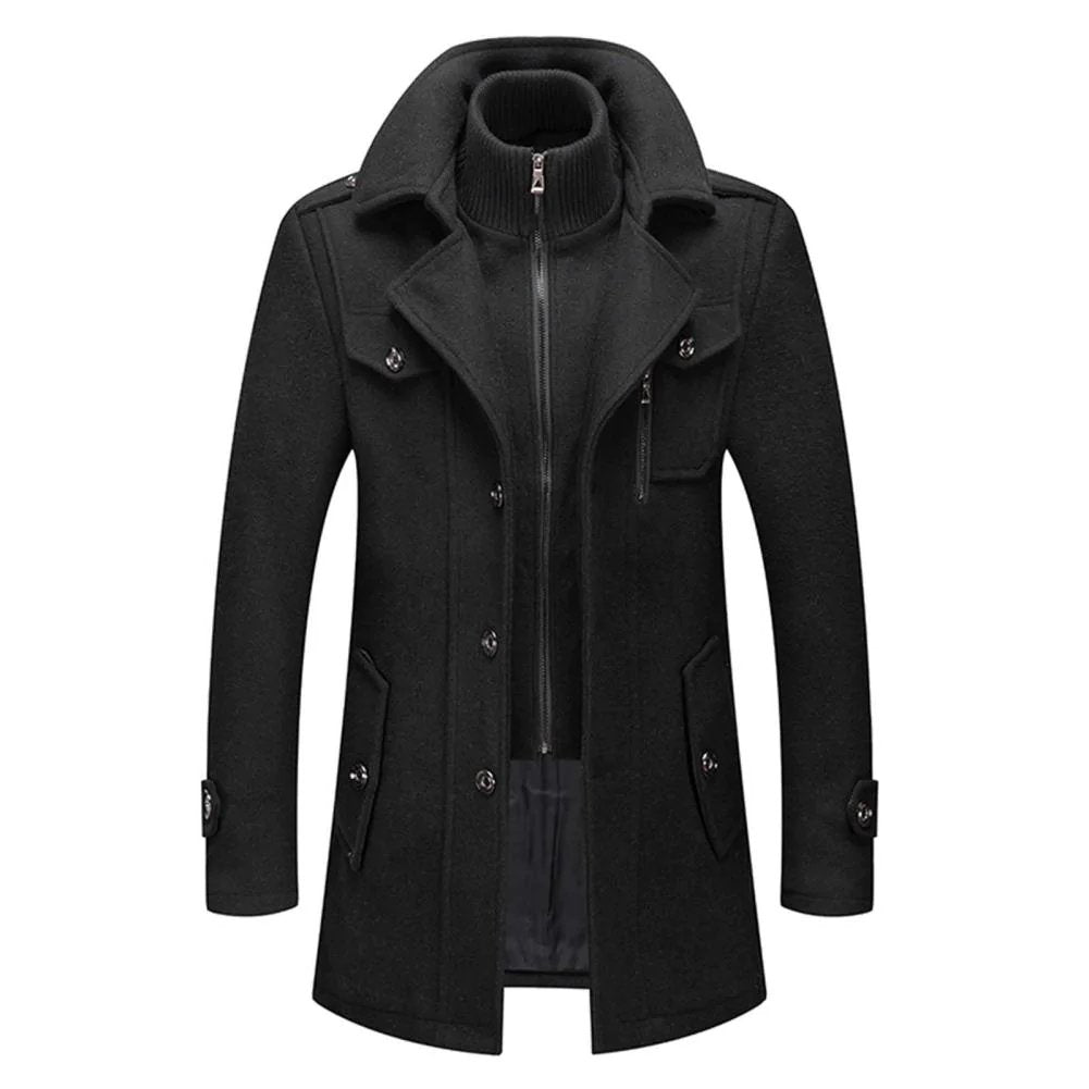 Bruno™ | Elegante Giacca Invernale Con Zip e Bottoni