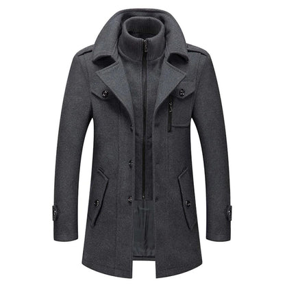 Bruno™ | Elegante Giacca Invernale Con Zip e Bottoni