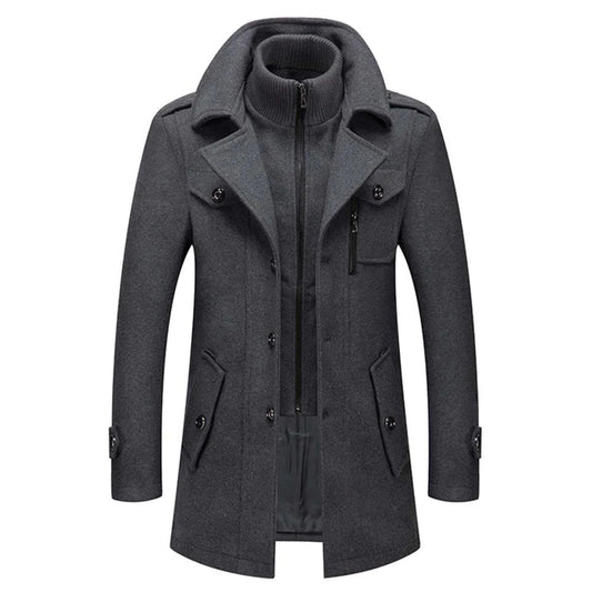 Bruno™ | Elegante Giacca Invernale Con Zip e Bottoni