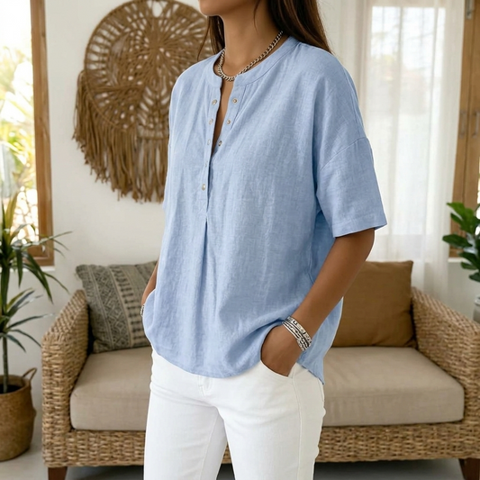 Mies™ | Blusa Estiva in Lino Leggero 1+1 GRATIS