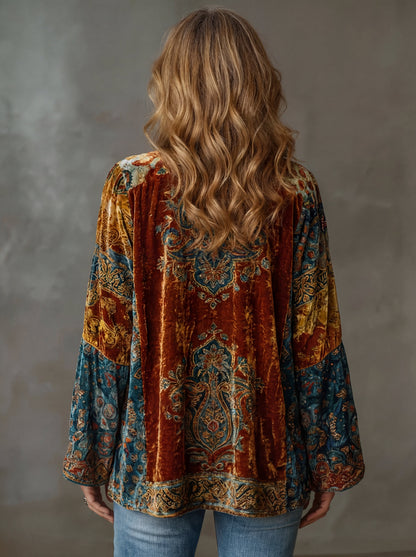 Nera™ | Elegante kimono con stampa vintage