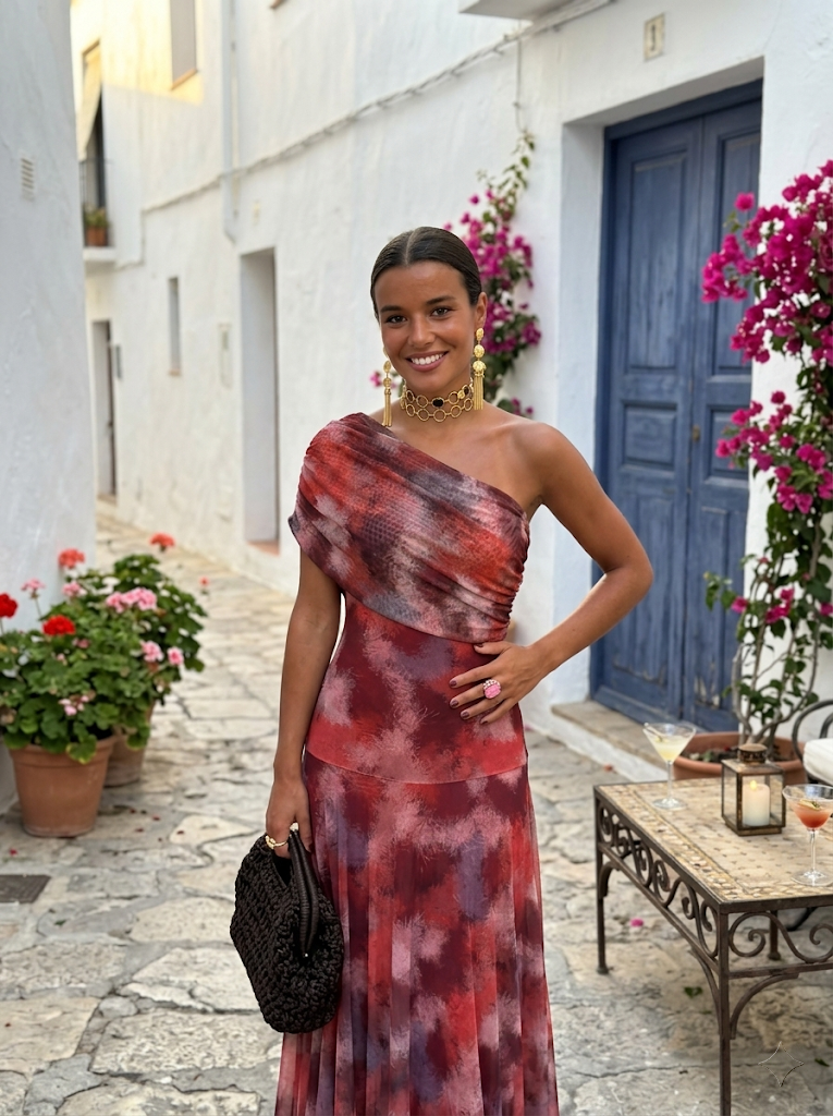 Venne™ | Abito Maxi Elegante con Stampa