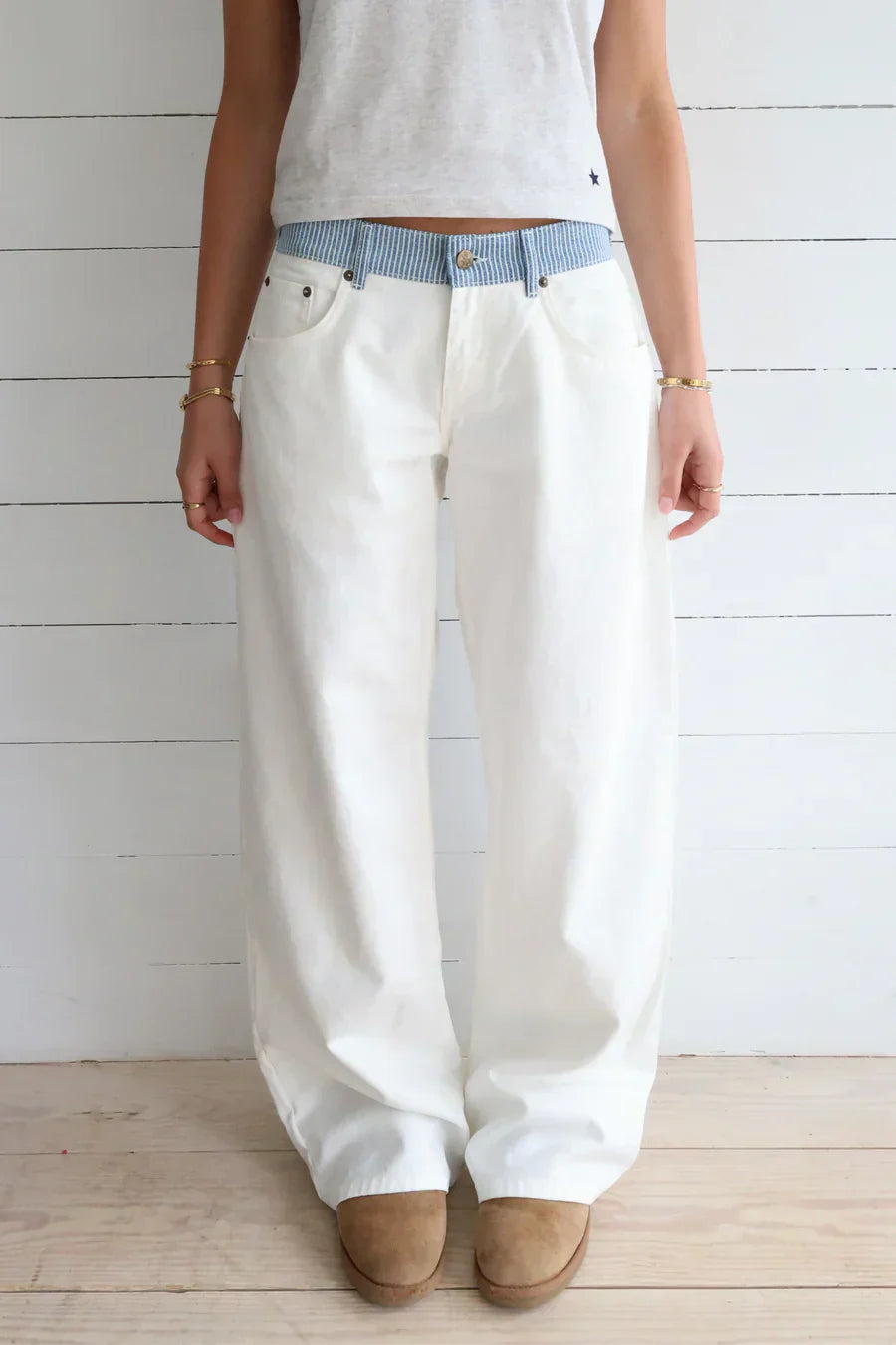 Jodie | Jeans a Gamba Larga con Cintura