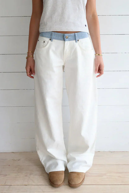 Jodie | Jeans a Gamba Larga con Cintura