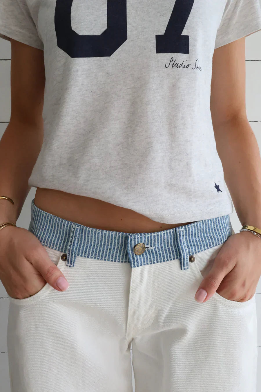 Jodie | Jeans a Gamba Larga con Cintura