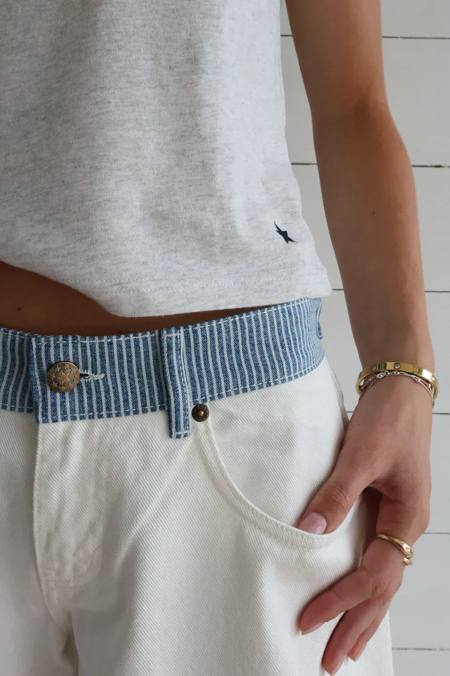 Jodie | Jeans a Gamba Larga con Cintura