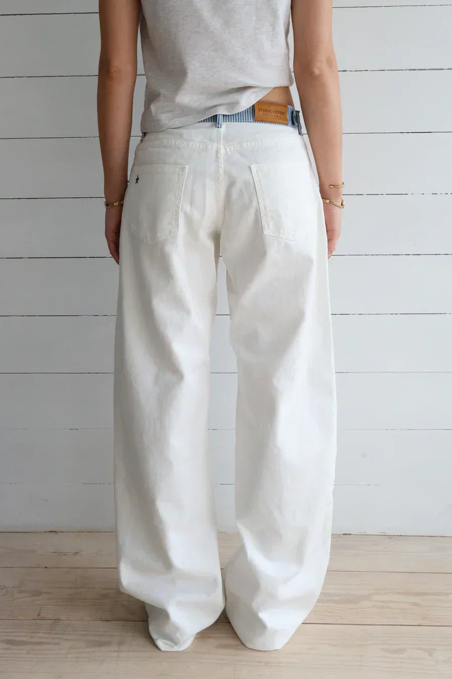 Jodie | Jeans a Gamba Larga con Cintura