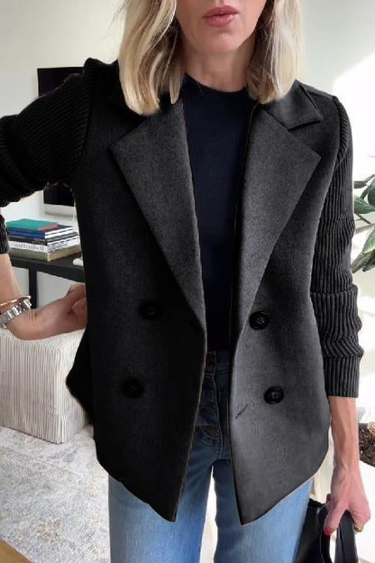 Amelia | Elegante blazer con maniche in maglia