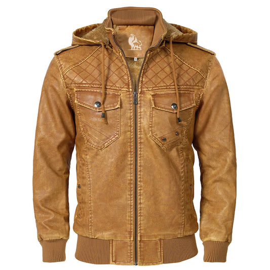 Agustine™ | Giacca di Pelle Luxe