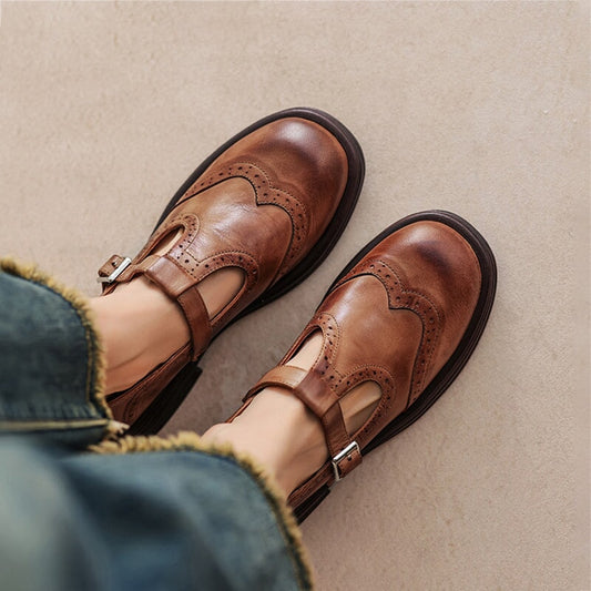 Celine™ | Scarpe brogue in pelle classiche