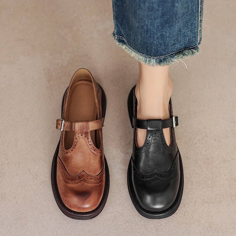 Celine™ | Scarpe brogue in pelle classiche