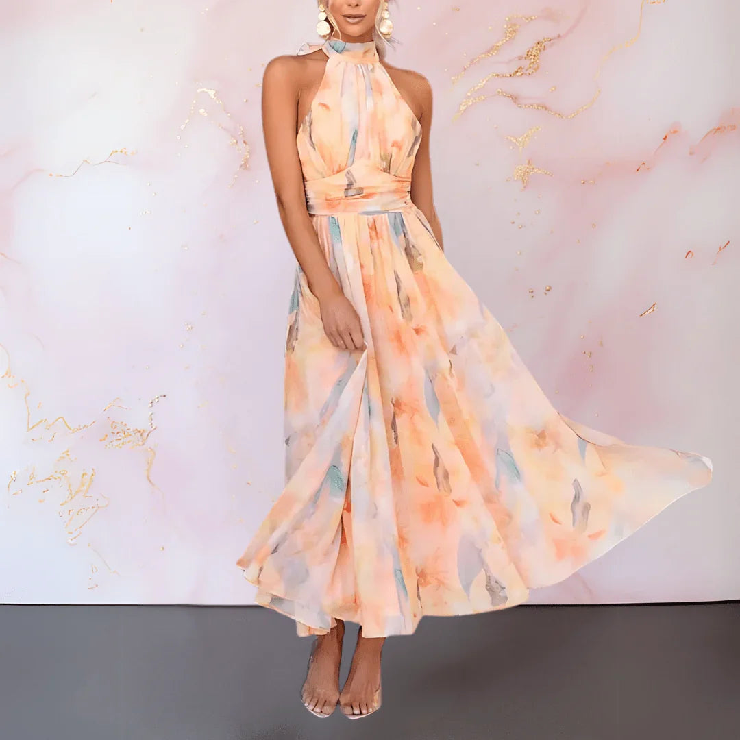 Meya™ | Maxi Abito Halter Chic