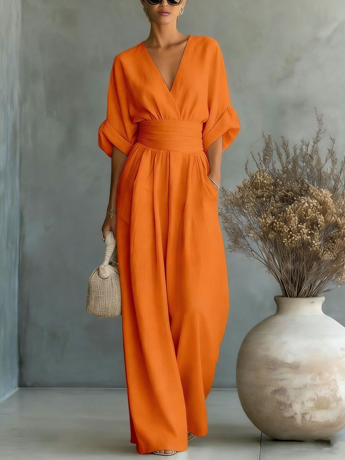 Georgina™ | Elegante Jumpsuit con Scollatura a V