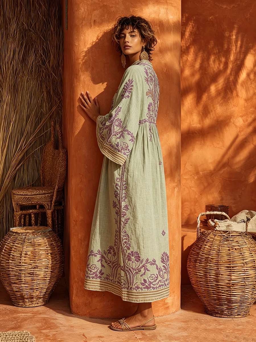 Seline™ | Elegante Maxi Abito Mediterraneo