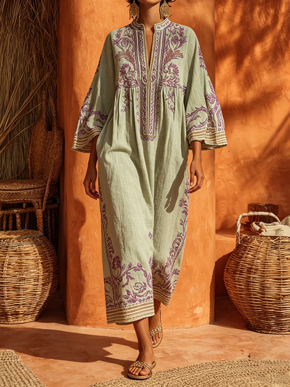 Seline™ | Elegante Maxi Abito Mediterraneo
