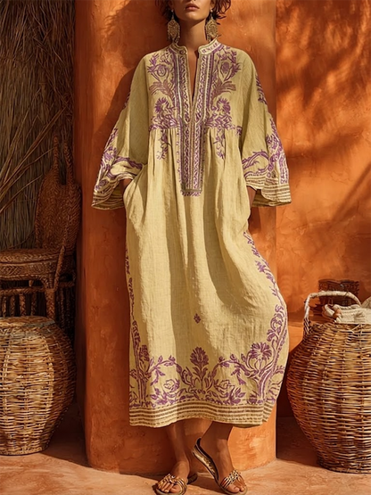 Seline™ | Elegante Maxi Abito Mediterraneo