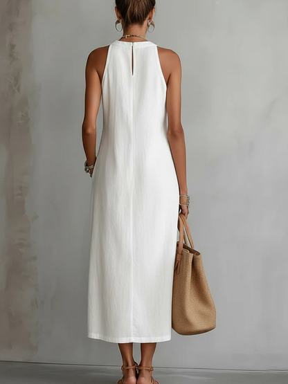 Sanne™ | Elegante Abito Midi con Dettagli in Pizzo