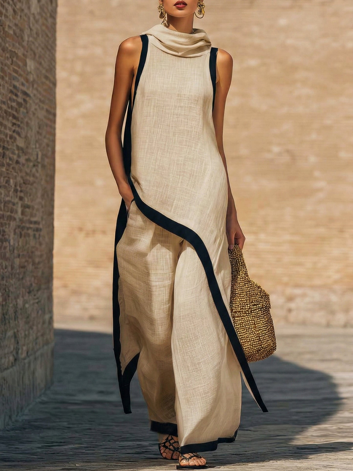 Maren™ | Set Elegante a Due Pezzi con Taglio