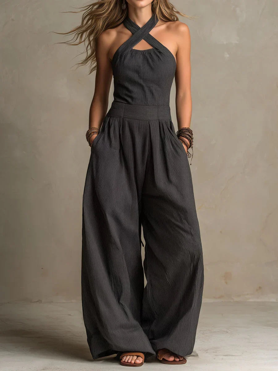 Lara™ | Elegante Jumpsuit con Collo Incrociato