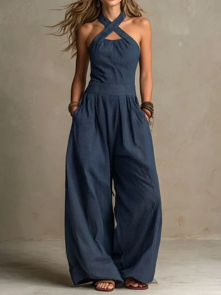 Lara™ | Elegante Jumpsuit con Collo Incrociato