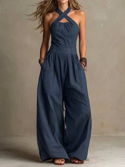 Lara™ | Elegante Jumpsuit con Collo Incrociato