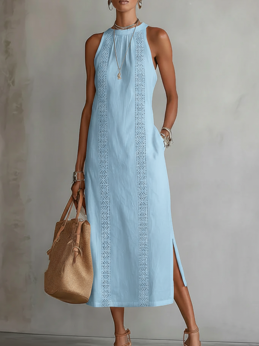 Isadora™ | Abito Midi Ricamato Fluttuante