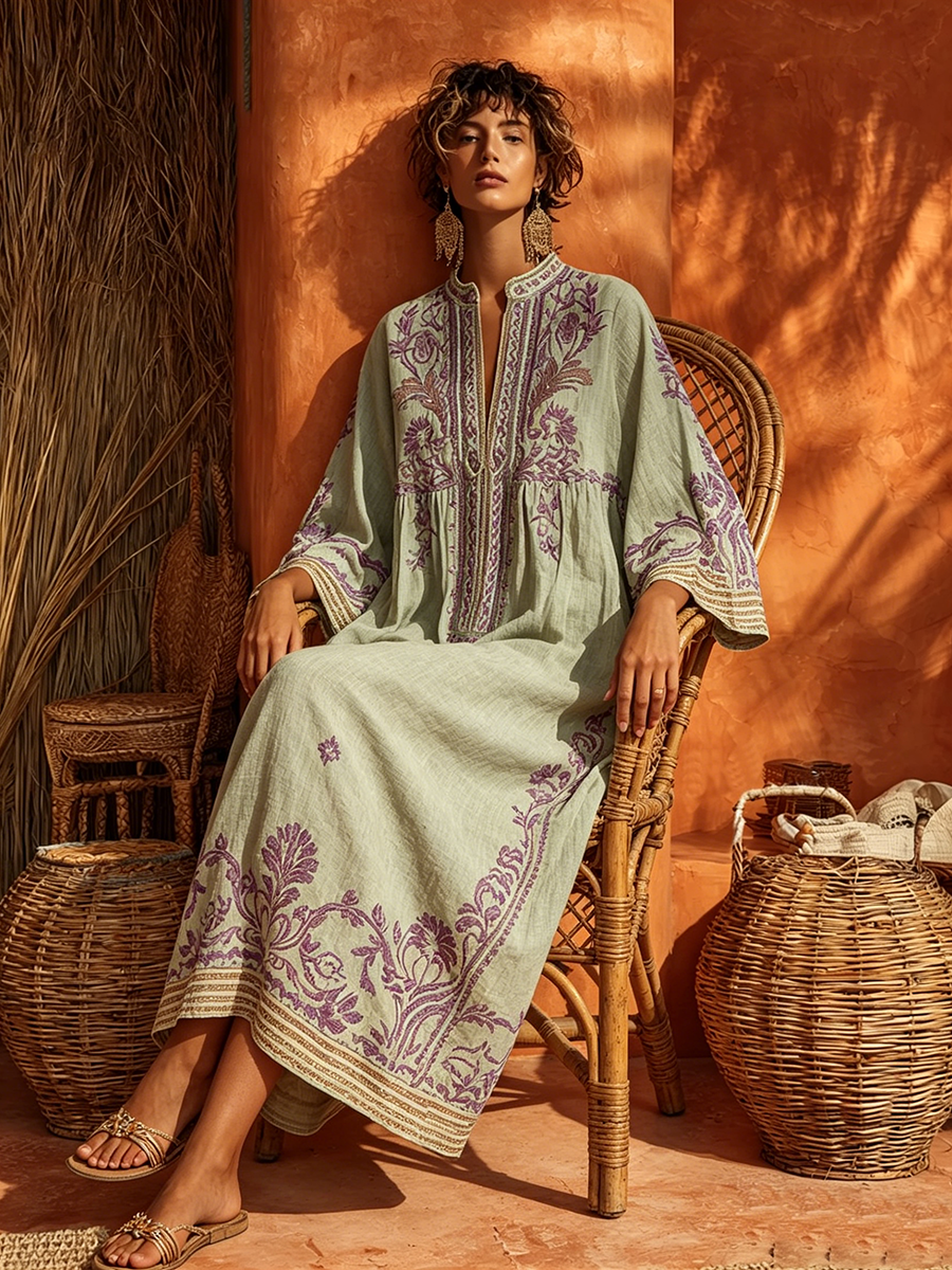 Seline™ | Elegante Maxi Abito Mediterraneo