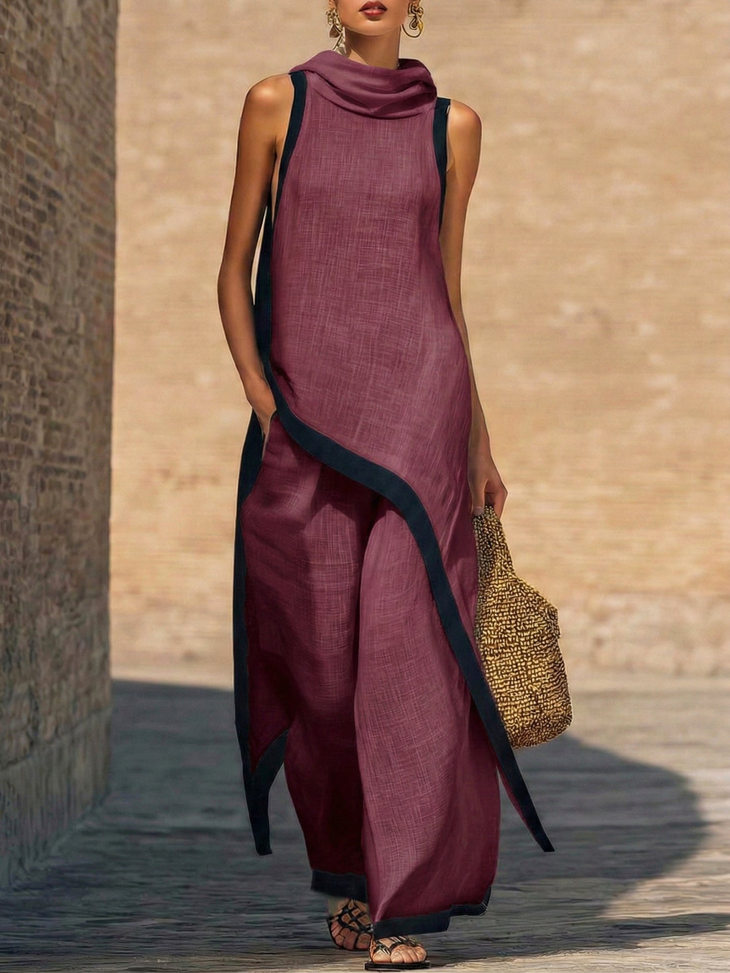 Maren™ | Set Elegante a Due Pezzi con Taglio