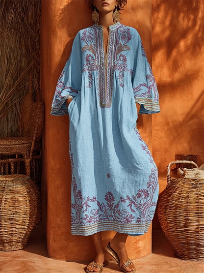 Seline™ | Elegante Maxi Abito Mediterraneo