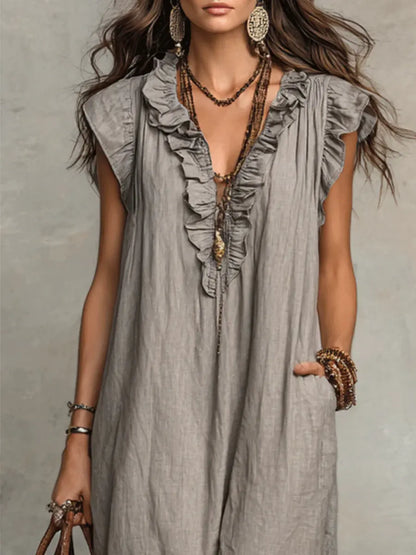 Camélia™ | Maxi Dress Bohemien Camuffante per Pancia