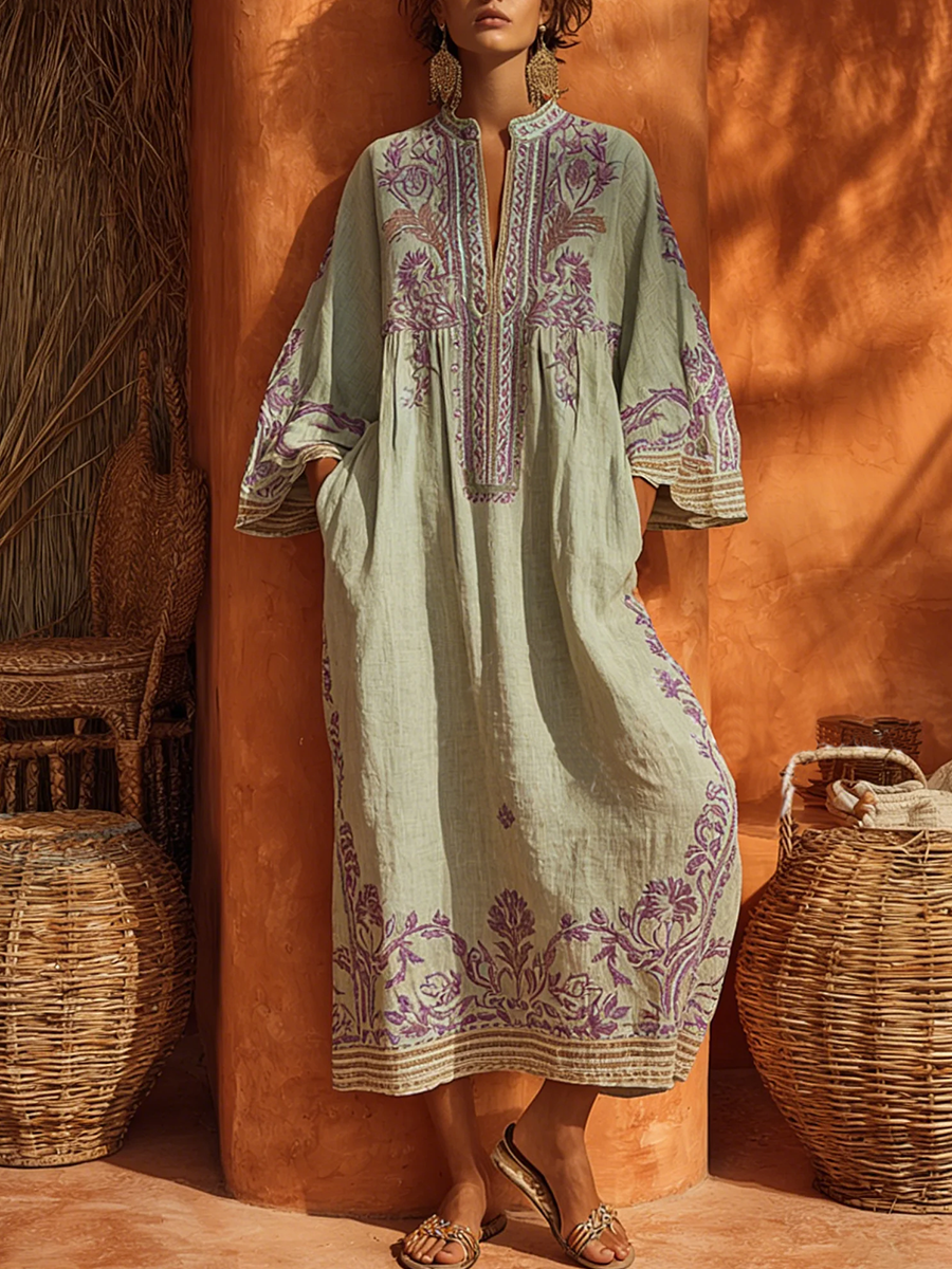 Seline™ | Elegante Maxi Abito Mediterraneo