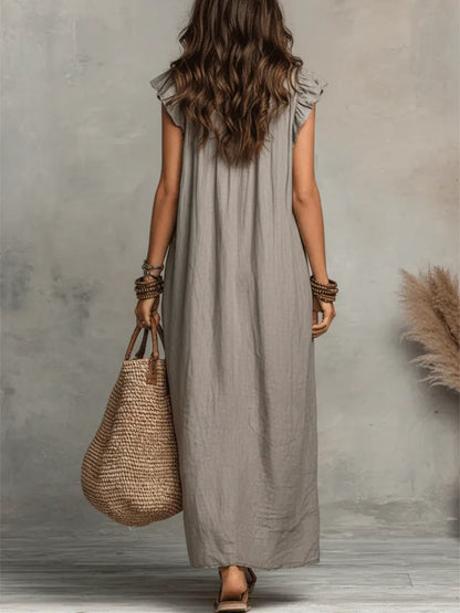 Camélia™ | Maxi Dress Bohemien Camuffante per Pancia