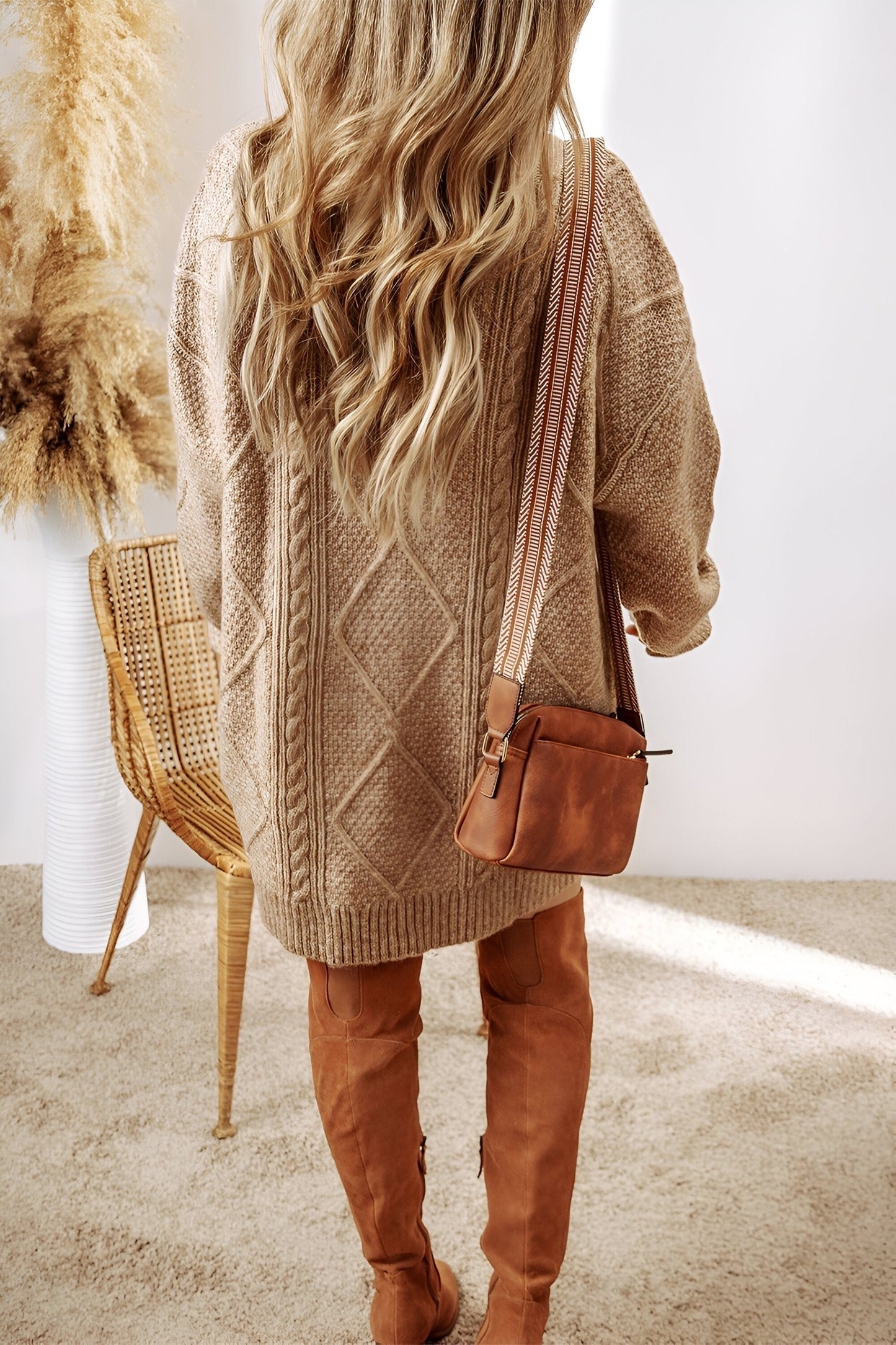 Claudia™ | Maglione lungo in maglia, chic e lusinghiero