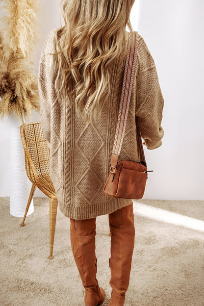 Claudia™ | Maglione lungo in maglia, chic e lusinghiero