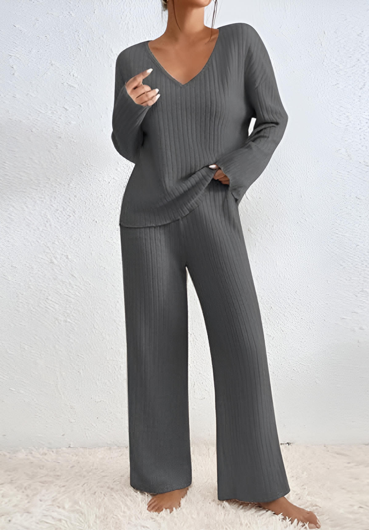 Tova™ | Set due pezzi in maglia a coste